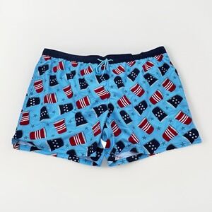 Way To Celebrate Men's Patriotic Americana Cups Swim Trunks Board Shorts 3XL